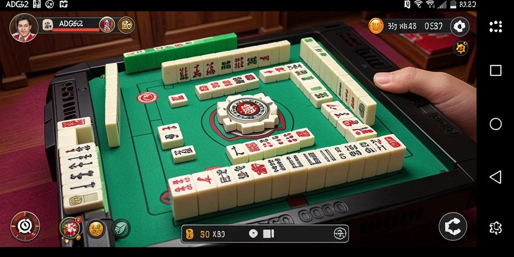 Screenshot ADG62 menampilkan permainan Mahjong yang menarik dan penuh warna.