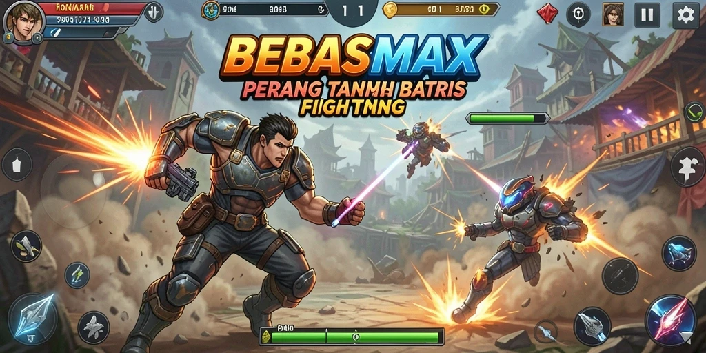 Tampilan gameplay BEBASMAX yang mendebarkan dan penuh aksi.