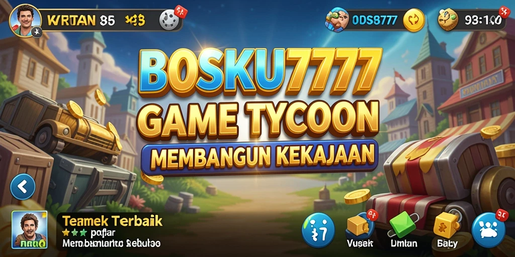 Screenshot menunjukkan momen seru gameplay Tycoon di BOSKU777.