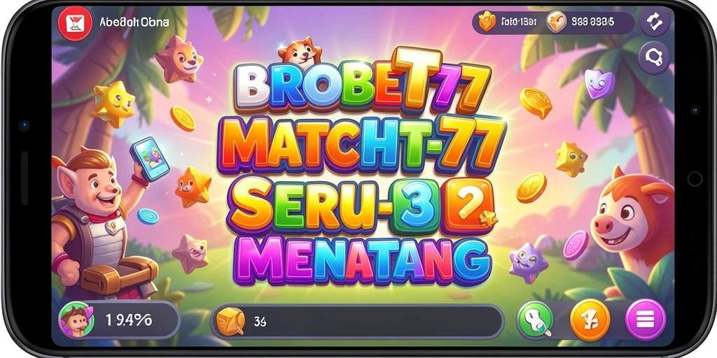 Tampilan menarik dari gameplay Match-3 BROBET77 yang seru