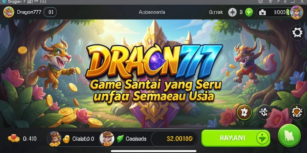 Tampilan utama DRAGON777 menampilkan keseruan gameplay Casual yang adiktif.