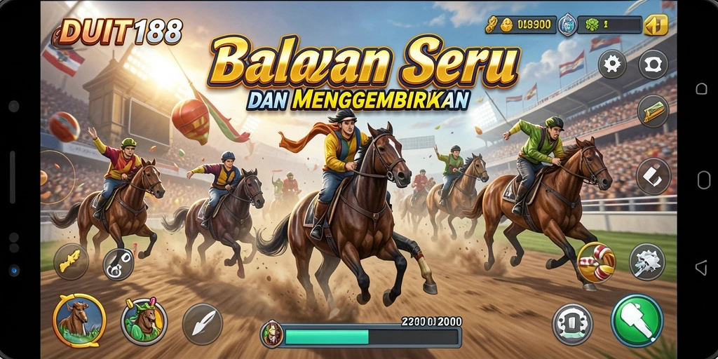 Gameplay Racing yang seru dan mendebarkan di DUIT188.