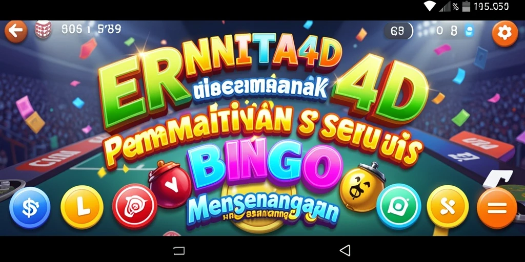 Tampilan gameplay seru dalam ERNITA4D dengan angka Bingo yang menanti.