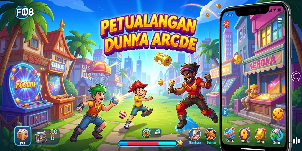 Tangkapan layar menunjukkan aksi seru dalam gameplay F08.