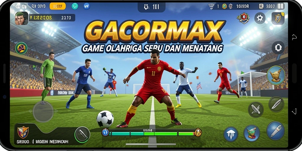 Screenshot GACORMAX yang menampilkan momen seru dalam pertandingan olahraga.