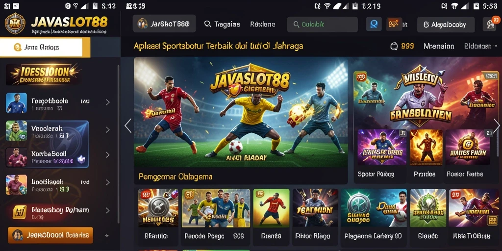 Screenshot tampilan gameplay Sportsbook JAVASLOT88 yang menarik dan interaktif.