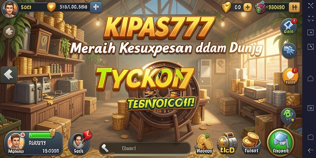 Tampilan gameplay KIPAS777 yang menarik dan interaktif dalam dunia Tycoon.