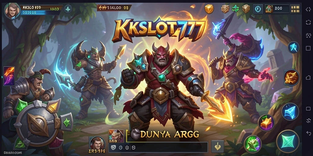 Screenshot KKSLOT777 menampilkan aksi seru dalam pertempuran ARPG.