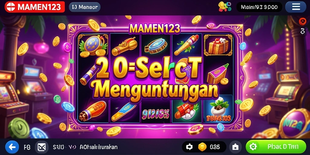 Tampilan gameplay slot MAMEN123 yang seru dan menantang.