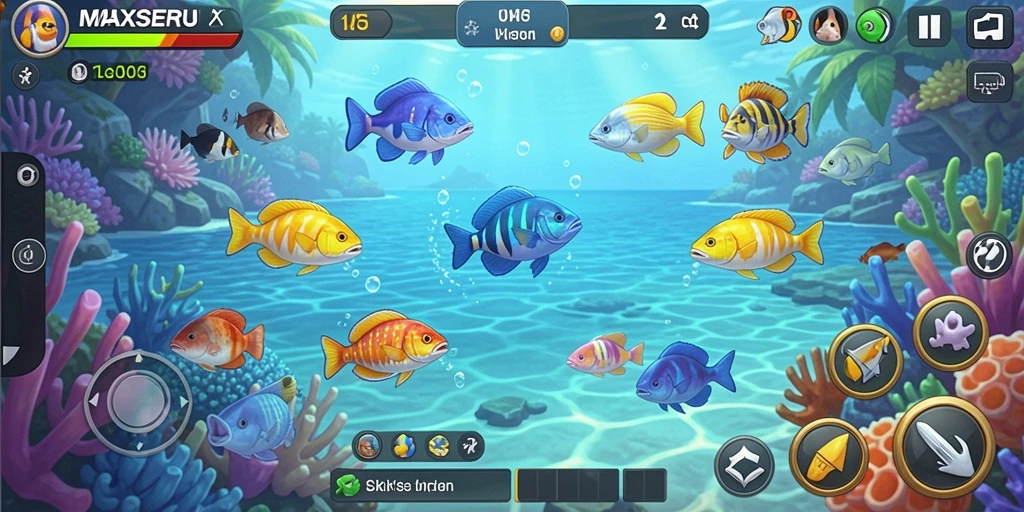Gameplay menarik Tembak Ikan di MAXSERU yang penuh aksi.