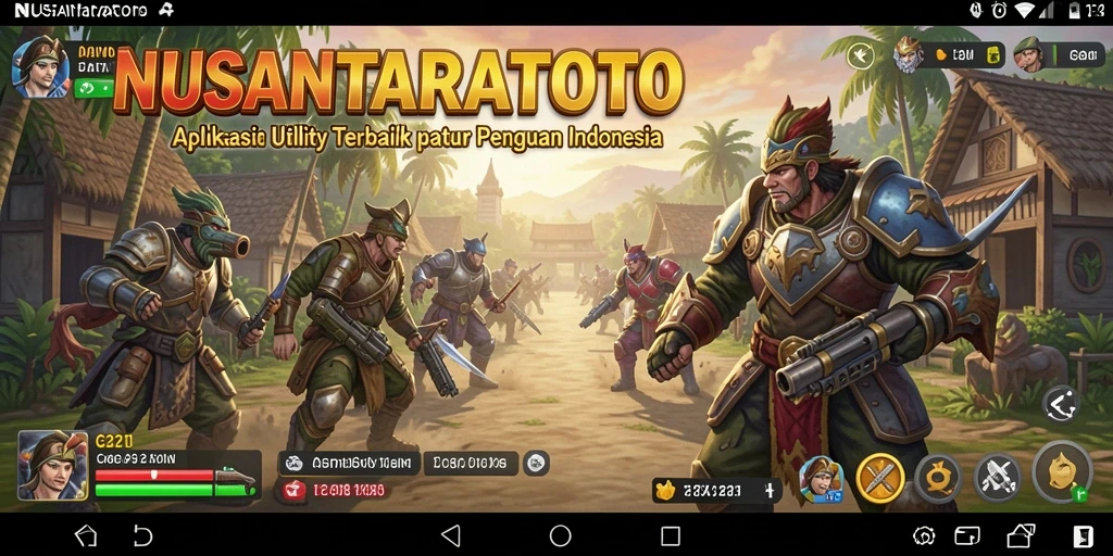 Screenshot antarmuka NUSANTARATOTO menampilkan fitur kalkulator dan konversi unit.