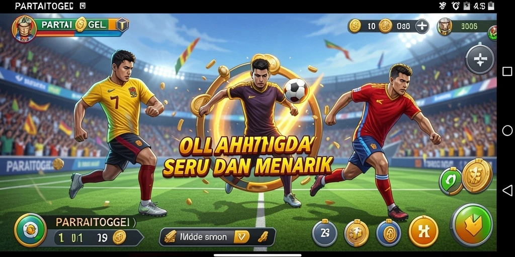 Tampilan gameplay seru dari PARTAITOGEL dengan aksi olahraga intens.