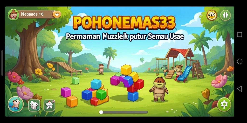Tampilan gameplay POHONEMAS33 saat menyelesaikan puzzle yang menantang.