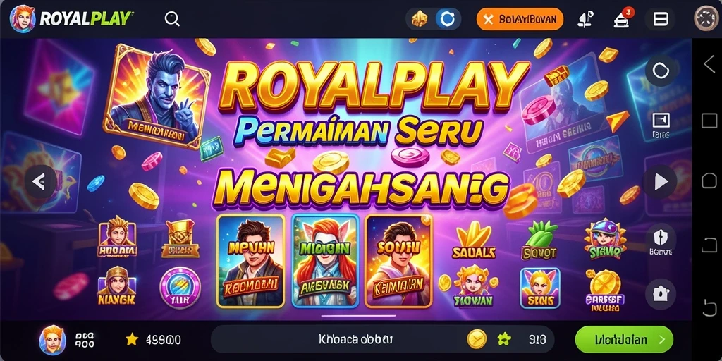 Screenshot gameplay menampilkan keseruan bermain slot di ROYALPLAY.
