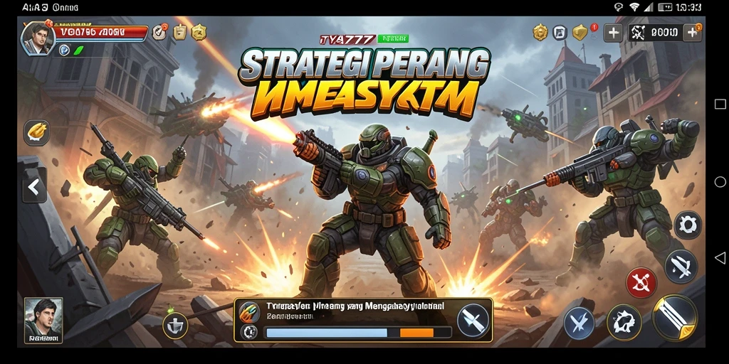 Screenshot gameplay TYA777 yang menampilkan aksi pertempuran seru.